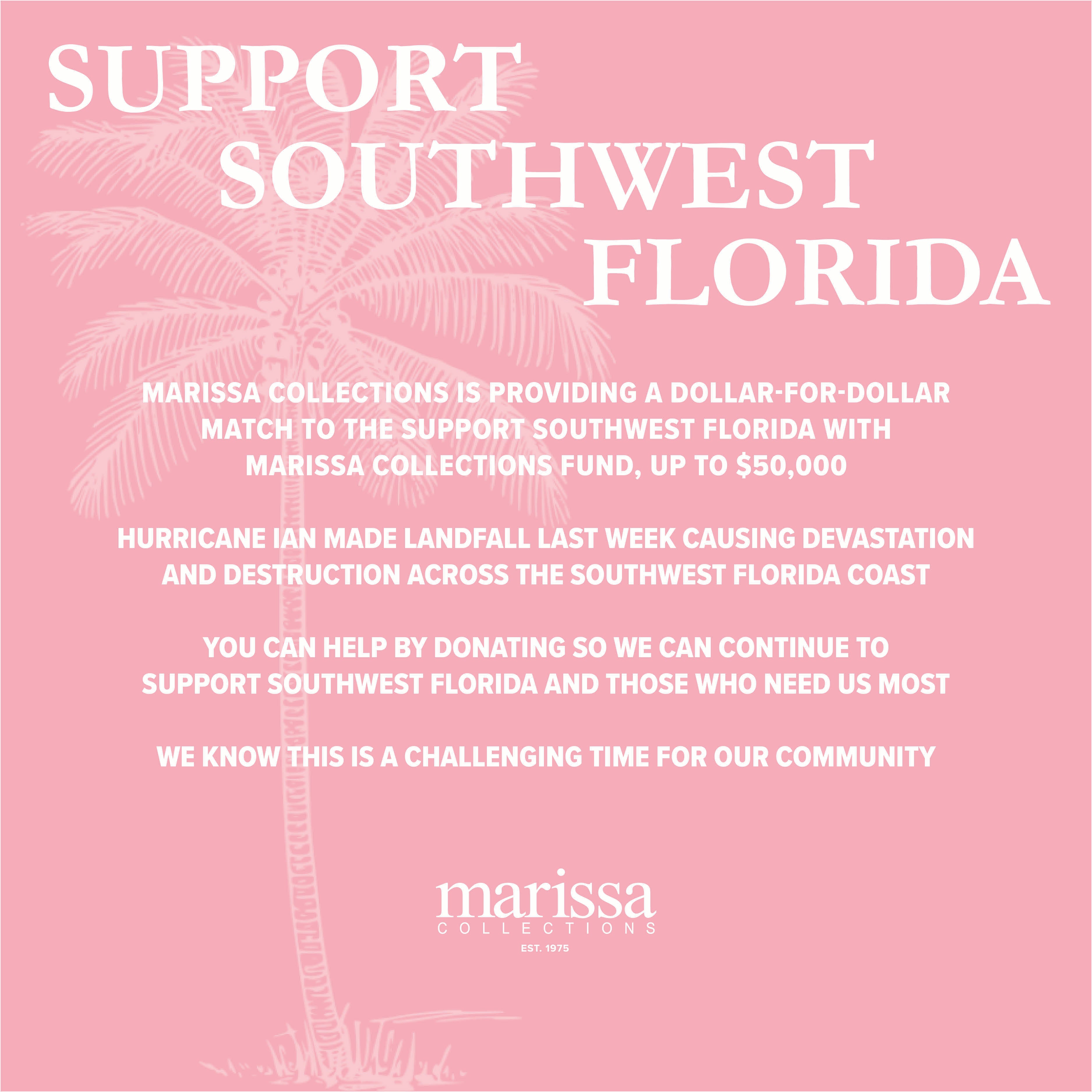 Support Southwest Florida with Marissa Collections
