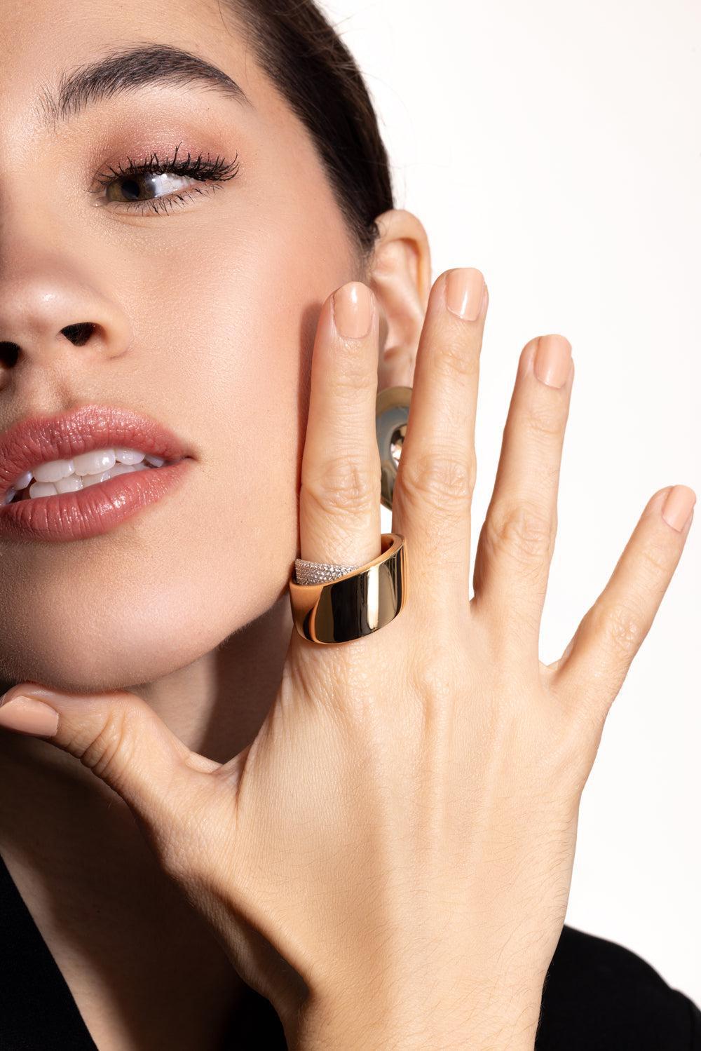 Tourbillon Diamond Ring-ROSE GOLD-7.25-JEWELRYFINE JEWELRING-VHERNIER