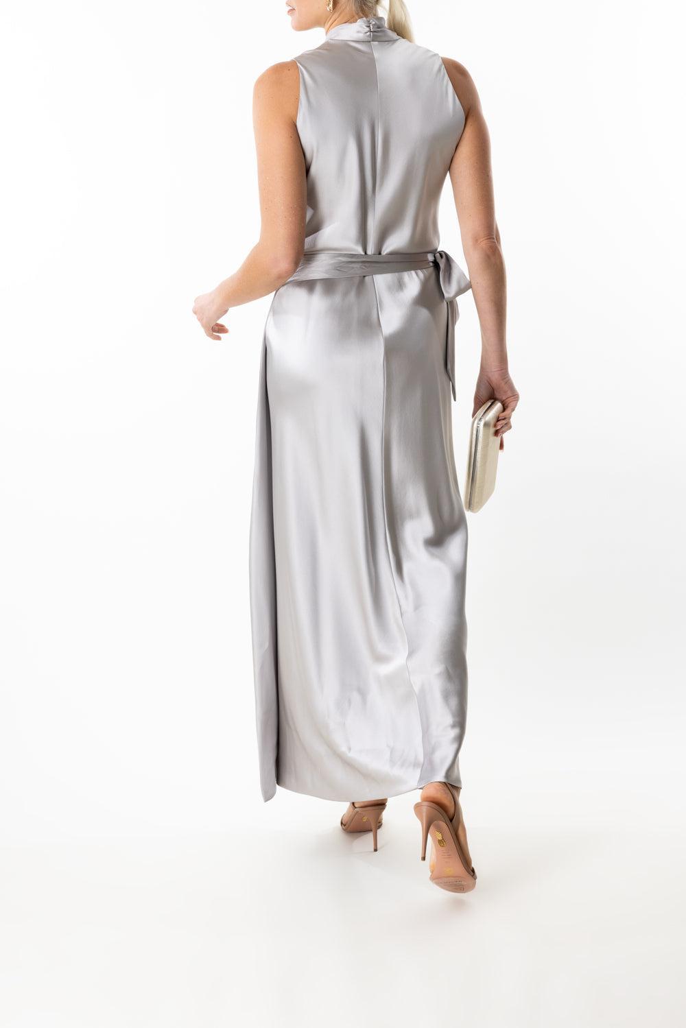 Vickie Dress - Silver-SILVER-P-CLOTHINGDRESSGOWN-PETER COHEN