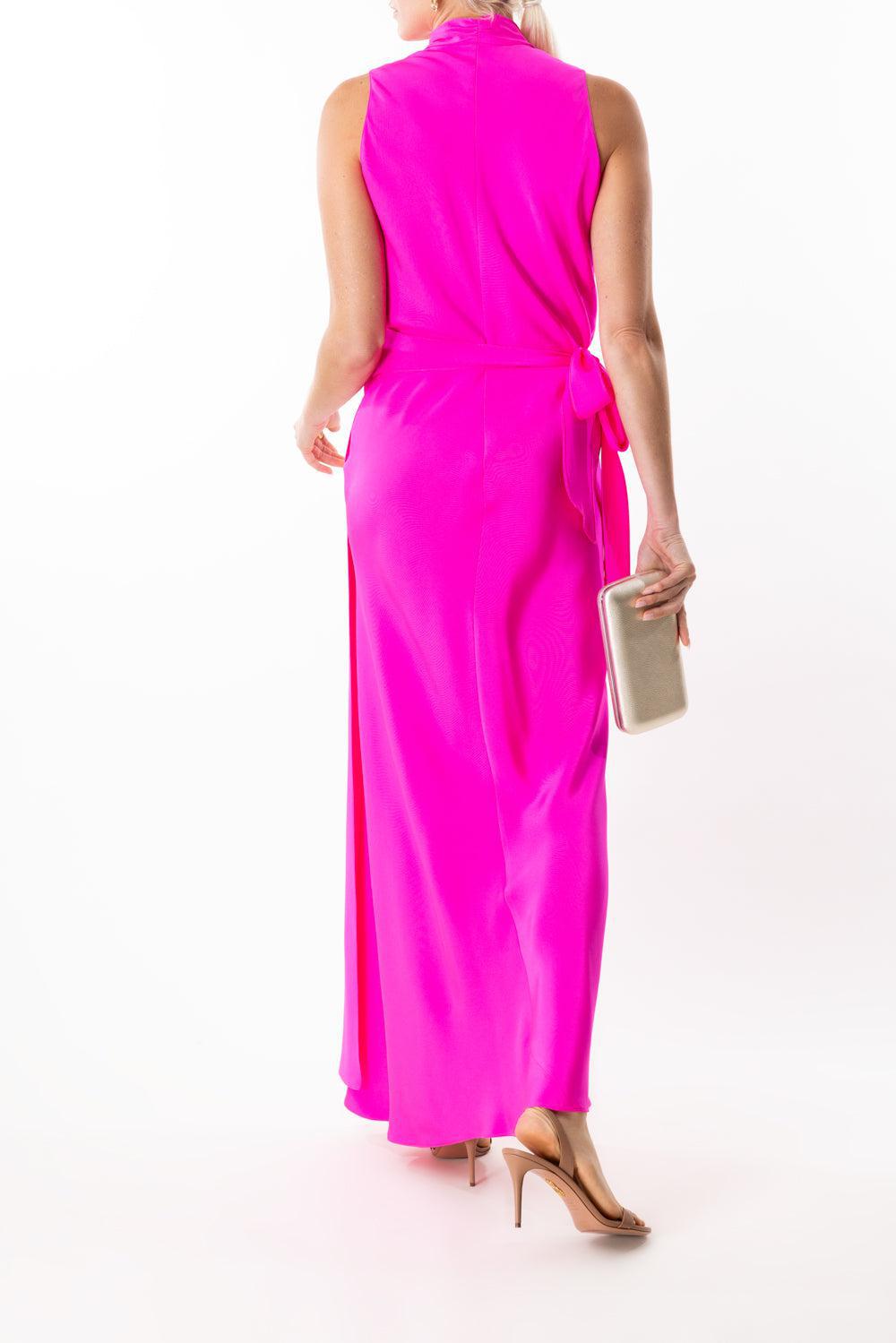 Vickie Long Dress-HOTPINK-P-CLOTHINGDRESSCASUAL-PETER COHEN