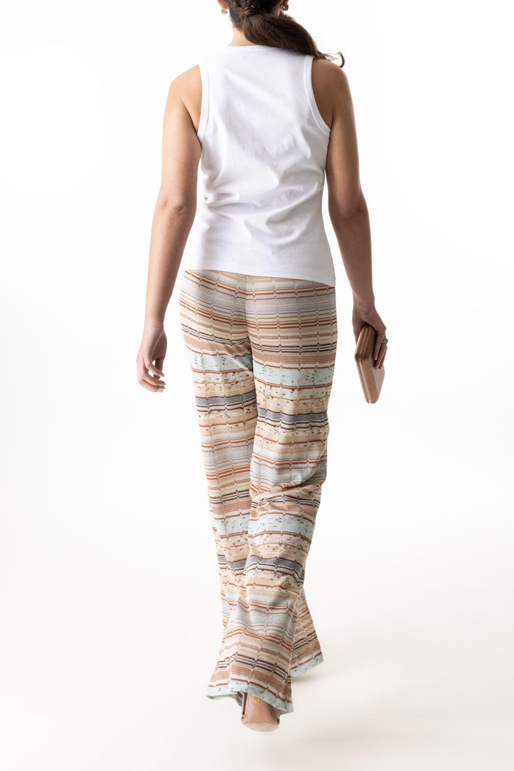 Knitted Insert Motif Tank-WHBRGRYC-XS-CLOTHINGTOPTANK-MISSONI