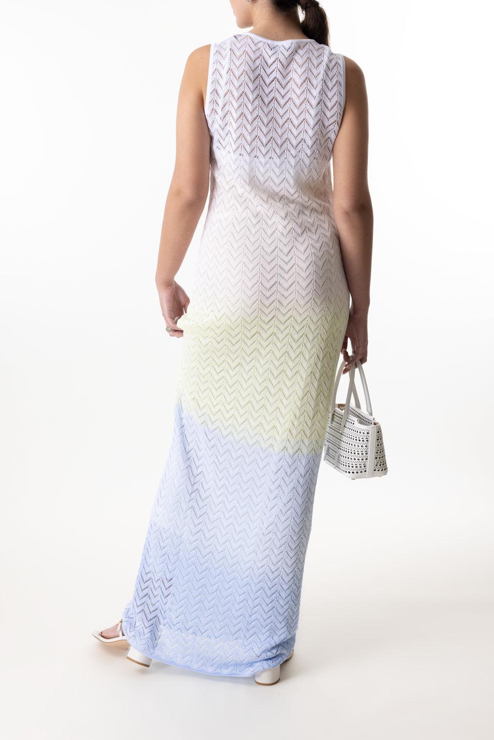 Sleeveless Long Dress-BLULMECR-38-CLOTHINGDRESSCASUAL-MISSONI