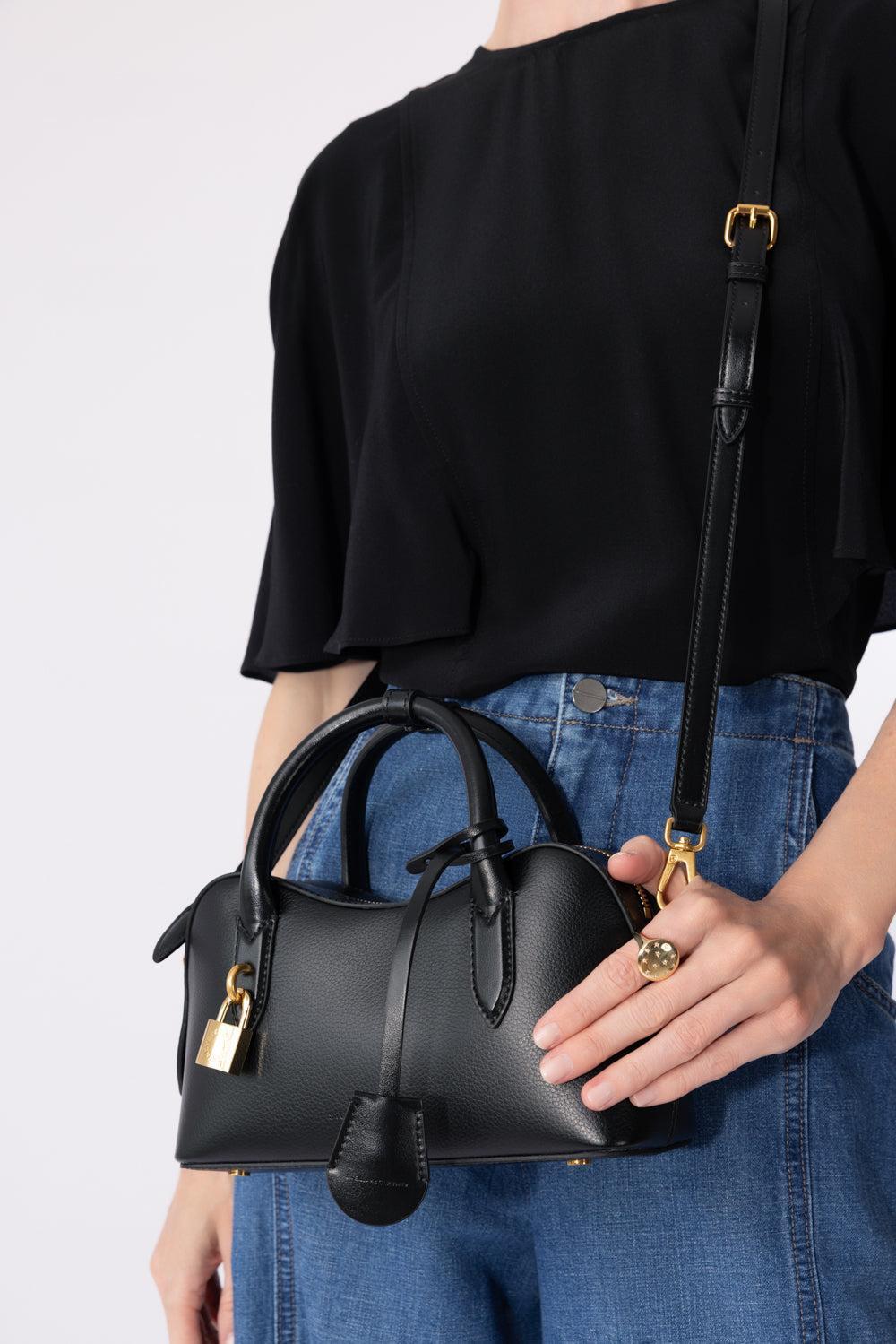 Stella Ryder Bag - Black Embossed-BLACK-O/S-HANDBAGTOTES-STELLA MCCARTNEY