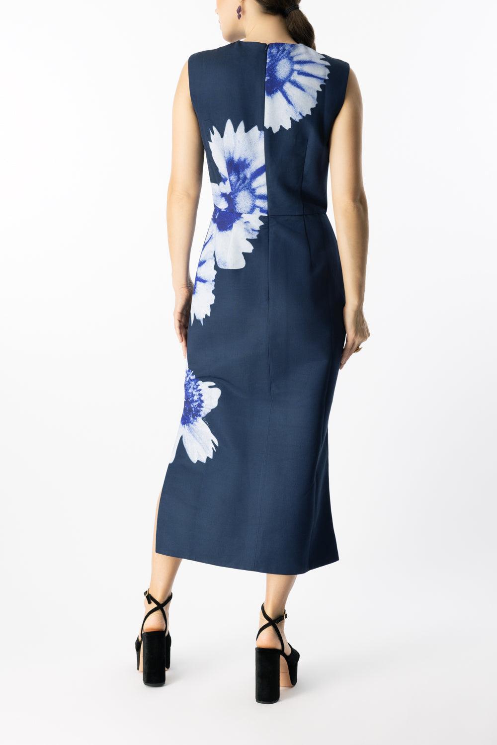 Sleeveless Midi Dress-TRFLRIND-4-CLOTHINGDRESSCOCKTAIL-ERDEM