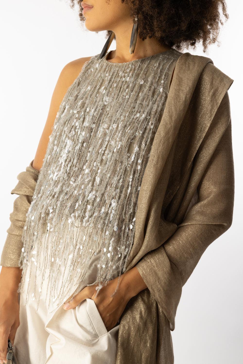 Lurex Scarf - Nutshell-NUTSHELL-O/S-ACCESSORIESCARVES-BRUNELLO CUCINELLI