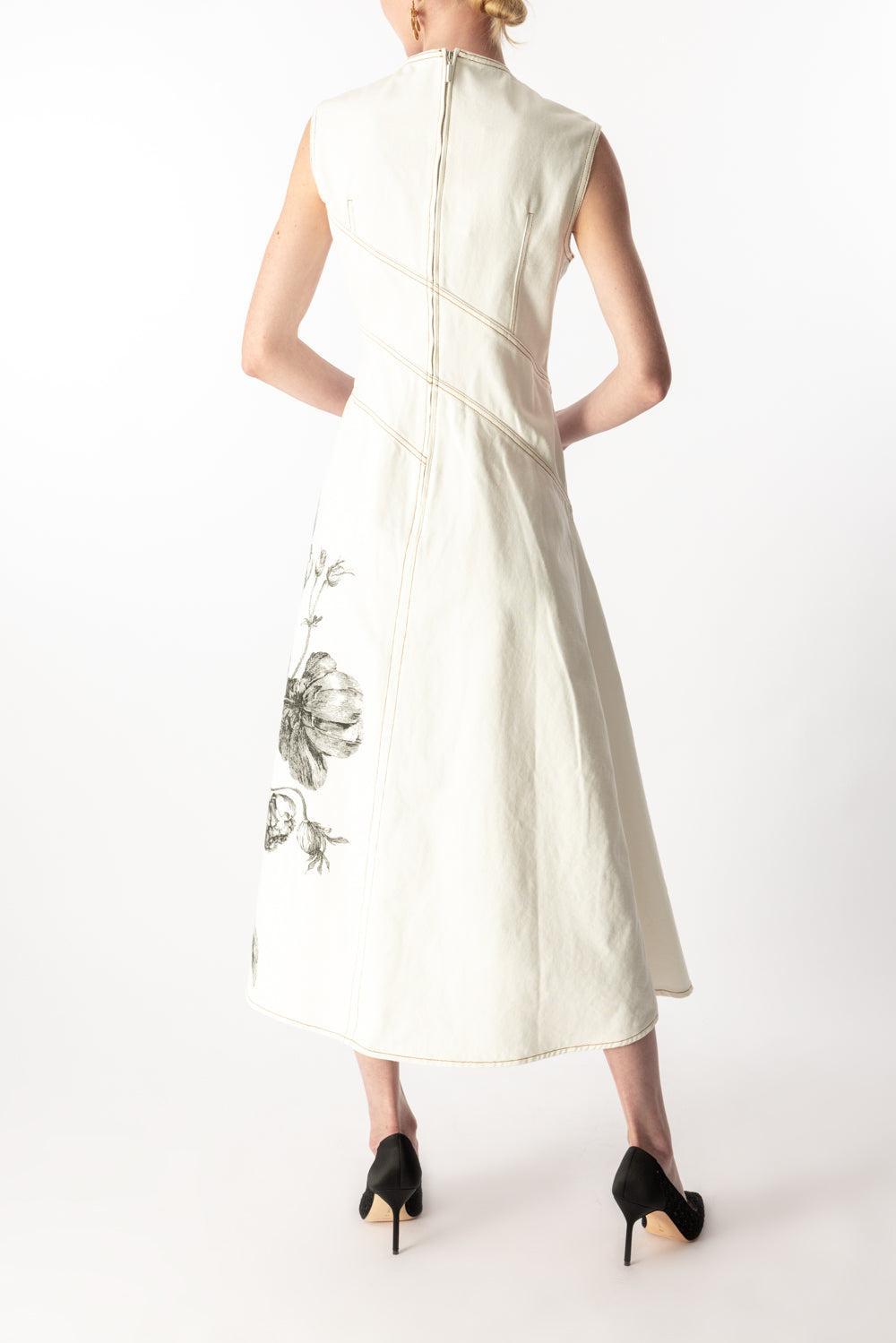 Sleeveless Etch Midi Dress-VIETCECR-4-CLOTHINGDRESSCASUAL-ERDEM