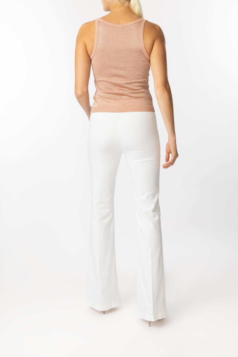 Scoop Neck Tank - Light Pink-LT PINK-38-CLOTHINGTOPKNITS-MISSONI