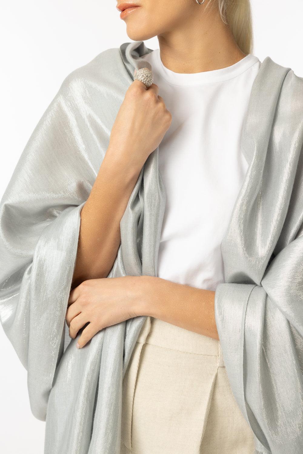 Summer Cosmos Scarf - Dolphin-DOLPHIN-O/S-ACCESSORIESCARVES-JANE CARR