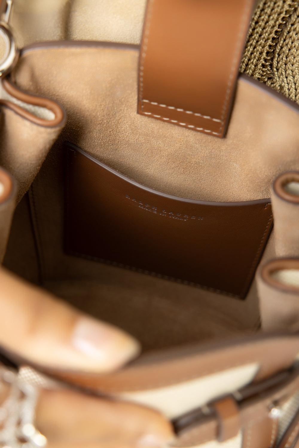 The Ralph Canvas Small Bucket Bag-NT/RLGLD-O/S-HANDBAGTOP HANDLE-RALPH LAUREN