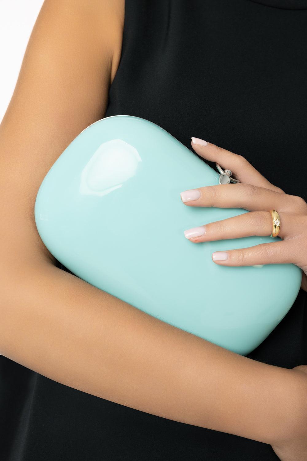 ELINA PLUS CLUTCH - ROBIN EGG BLUE-ROBEGGBL-O/S-HANDBAGCLUTCHES-JEFFREY LEVINSON