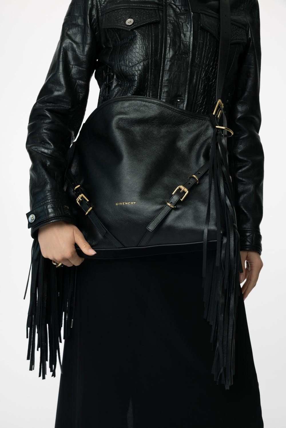 Voyou Medium Bag - Black Fringe-BLACK-O/S-HANDBAGSHOULDER-GIVENCHY