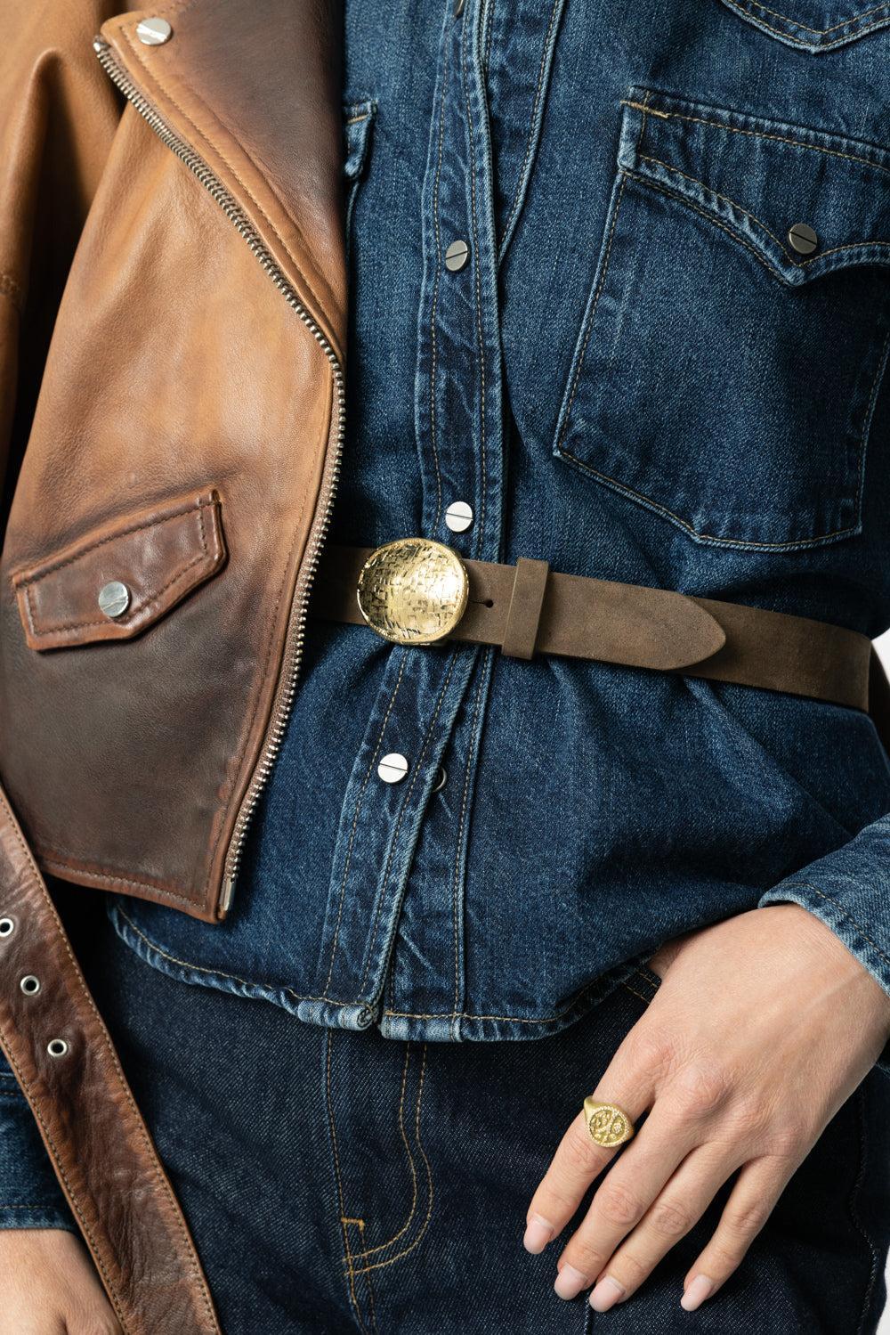 Oval Buckle Belt-CHOCOGLD-XS-ACCESSORIEBELTS-STREETS AHEAD