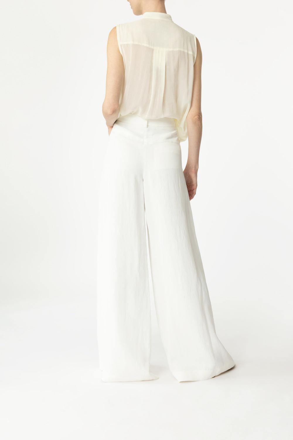 Dee's Coated Linen Trouser-WHITE-2-CLOTHINGPANTWIDE LEG-TWP