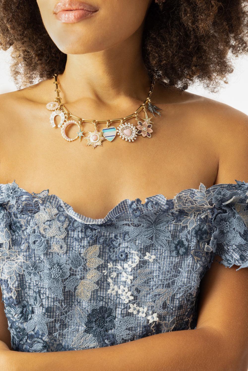 Flower Charm Pendant-YELLOW GOLD-JEWELRYFINE JEWELPENDANT-STORROW