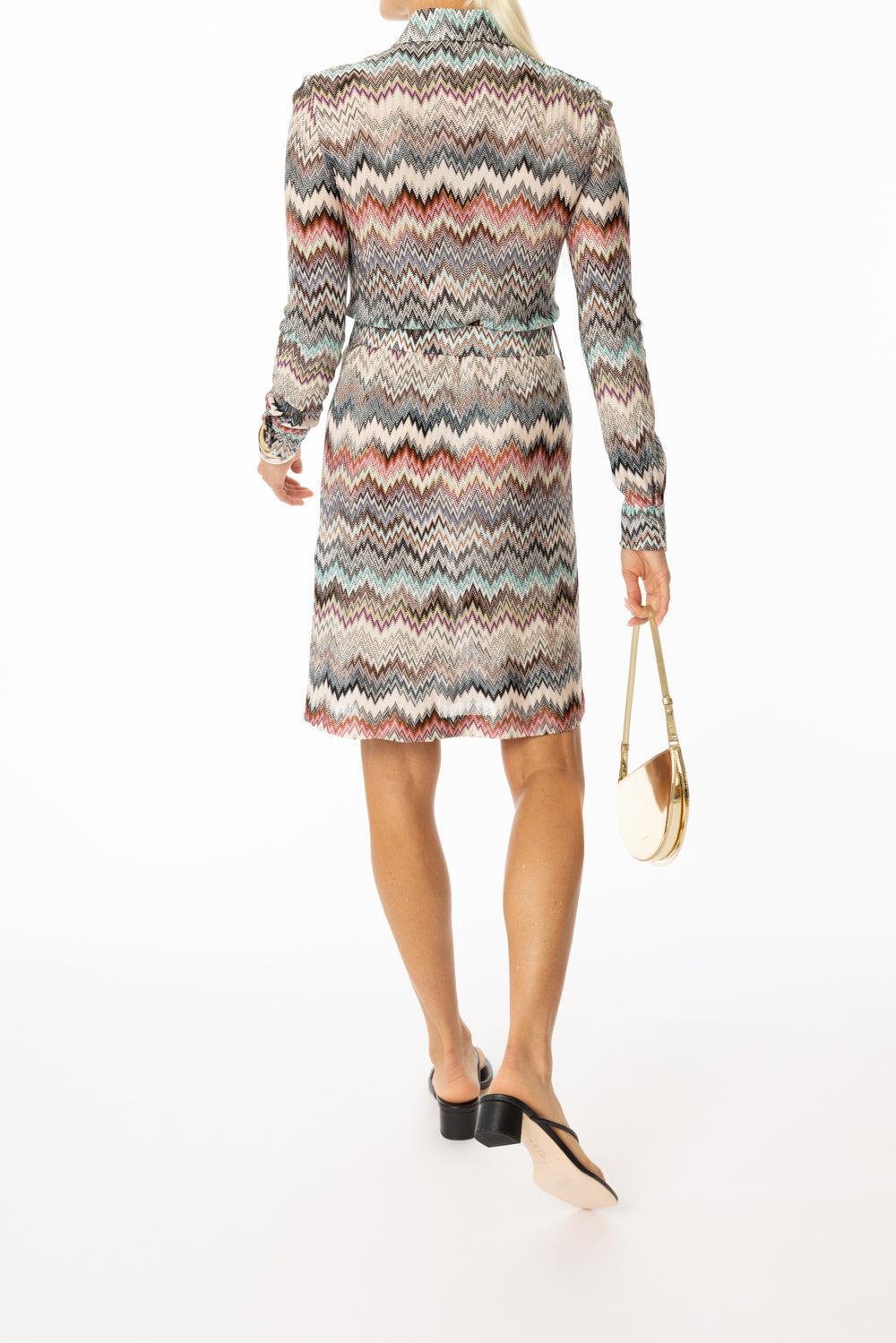 Button Front Midi Dress-WHLTBLBR-40-CLOTHINGDRESSCASUAL-MISSONI