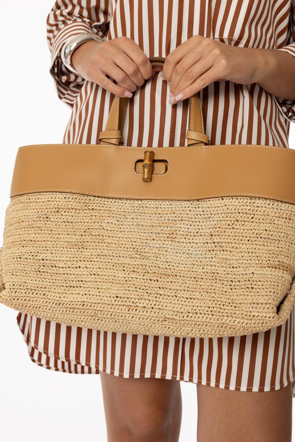 The Park Tote - Natural-NATURAL-HANDBAGTOTES-PAMELA MUNSON