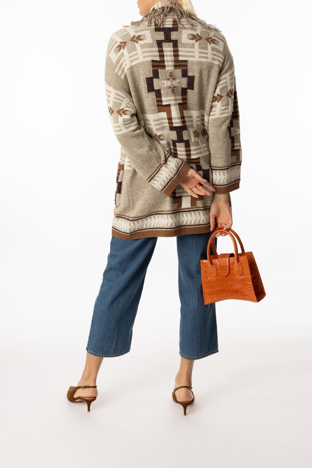 Jair Long Fringe Cardigan-NATRLMLT-XS-CLOTHINGTOPCARDIGAN-L'AGENCE