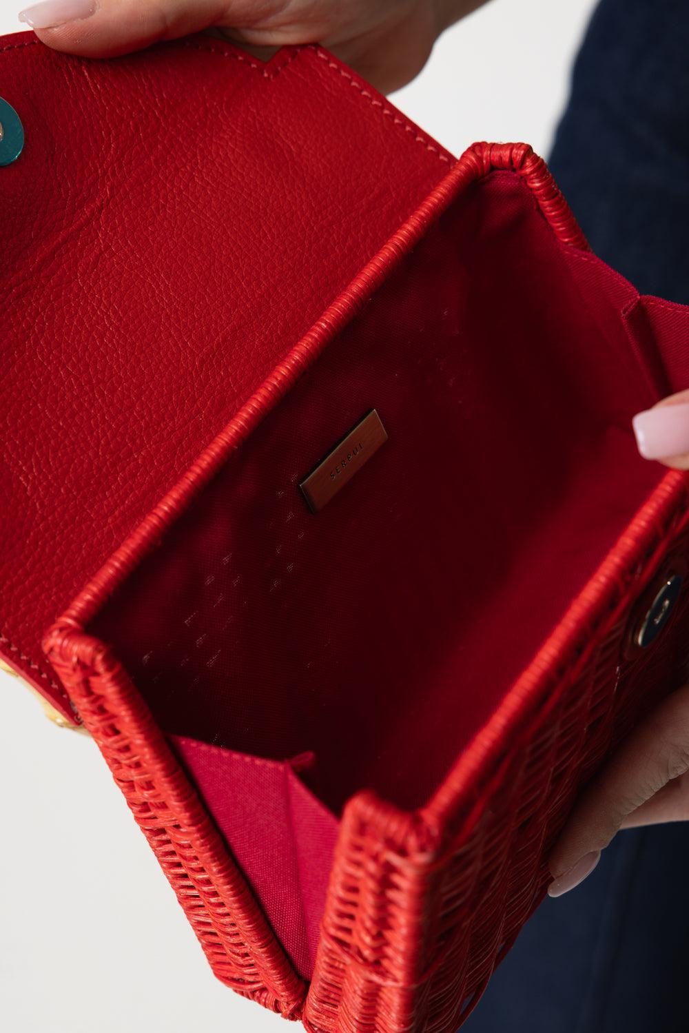 ABIGAIL HANDBAG - RED-RED-O/S-HANDBAGTOP HANDLE-SERPUI