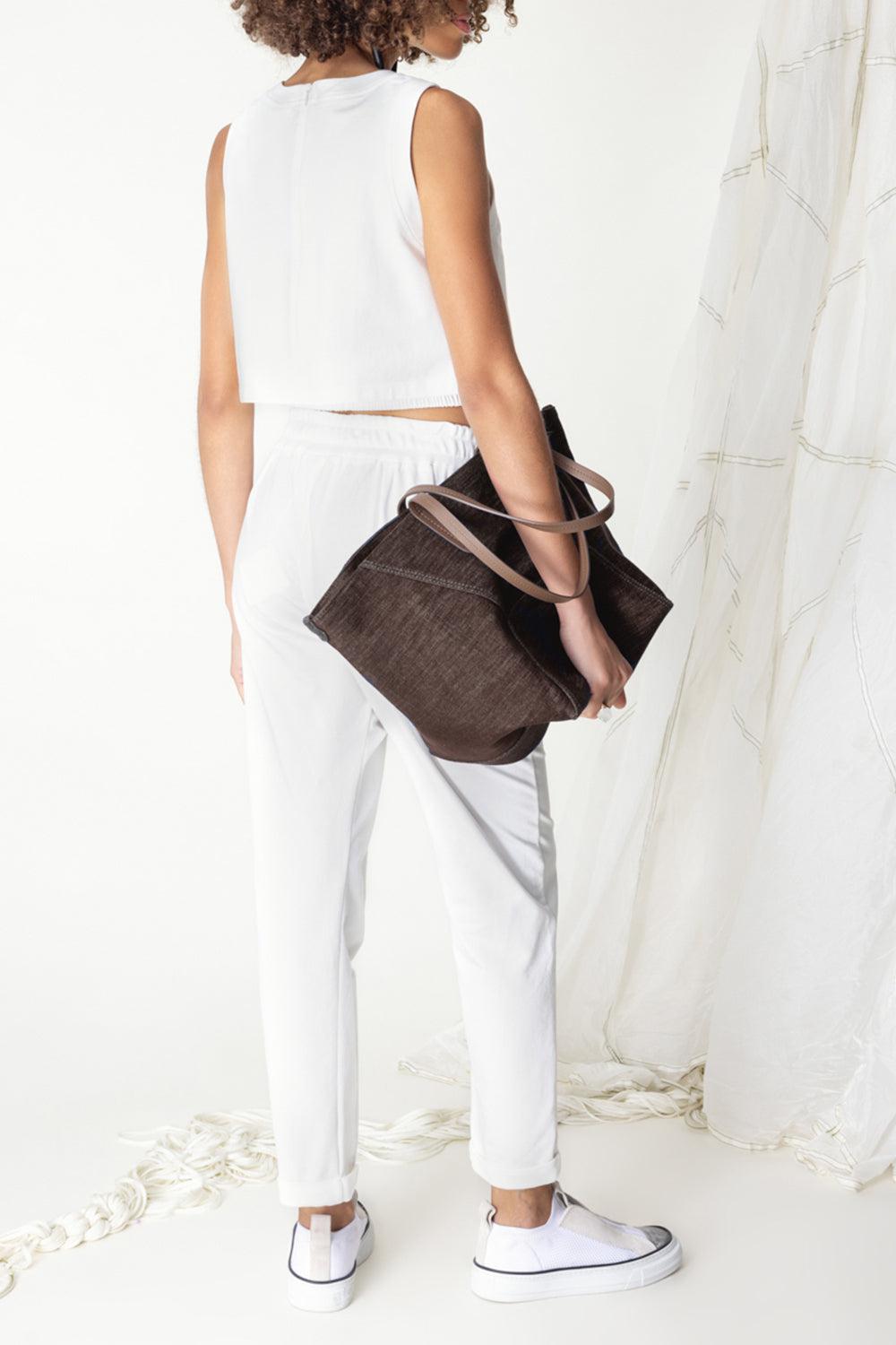 BC Duo Bag - Chocolate-CHOCOLAT-O/S-HANDBAGTOTES-BRUNELLO CUCINELLI