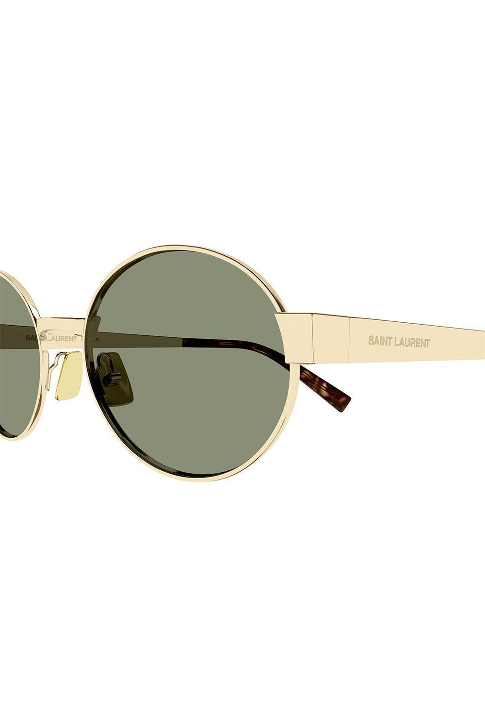 Small Round Sunglasses-GOLD/GRN-ACCESSORIESUNGLASSES-SAINT LAURENT