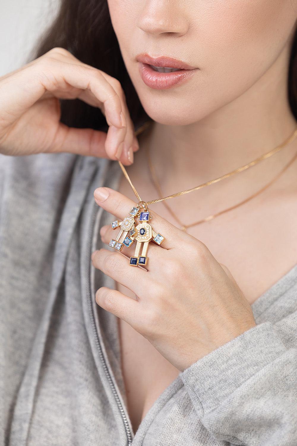 Piccolo Van Robot Pendant-YELLOW GOLD-JEWELRYFINE JEWELPENDANT-VAN