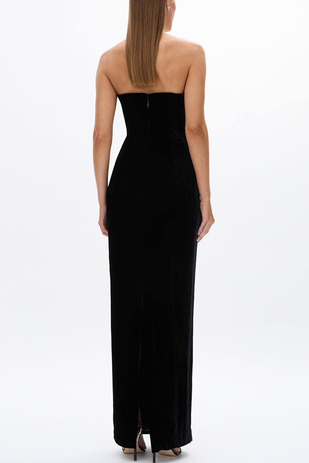 Claudine Gown-BLACK-4-CLOTHINGDRESSGOWN-RACHEL GILBERT