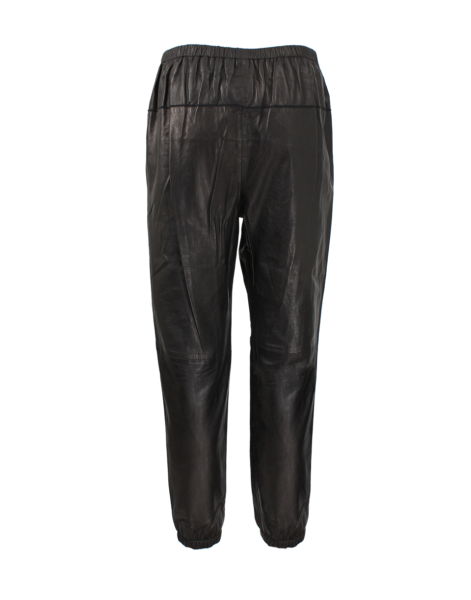 3.1 PHILLIP LIM-Elastic Leather Sweatpants-