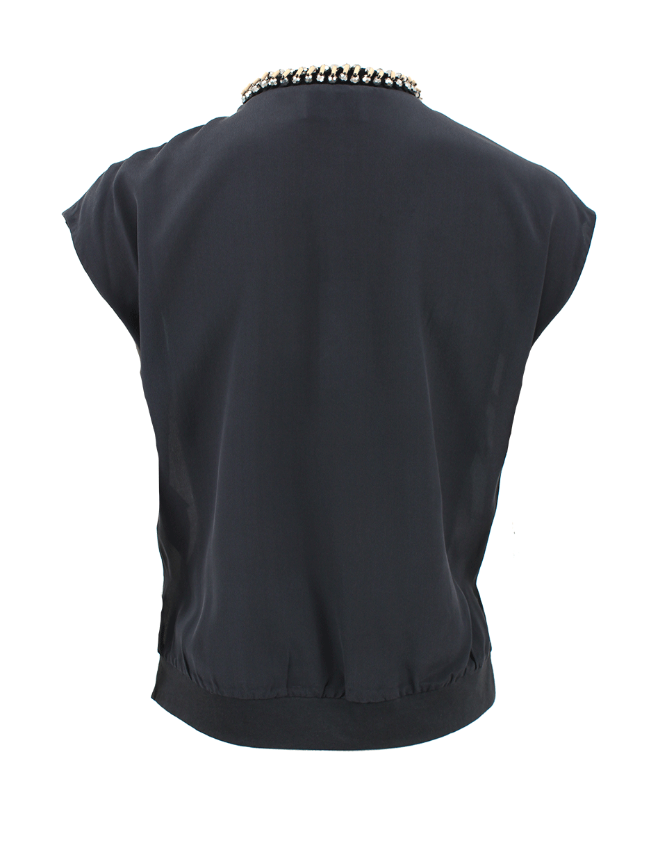 3.1 PHILLIP LIM-Rock Wood Neckline T-Shirt-