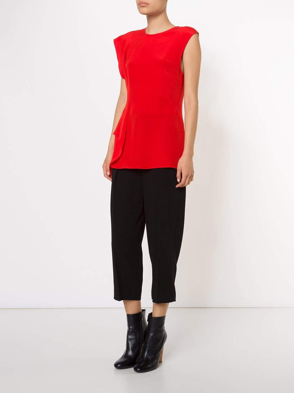 3.1 PHILLIP LIM-Cascading Ruffle Top-