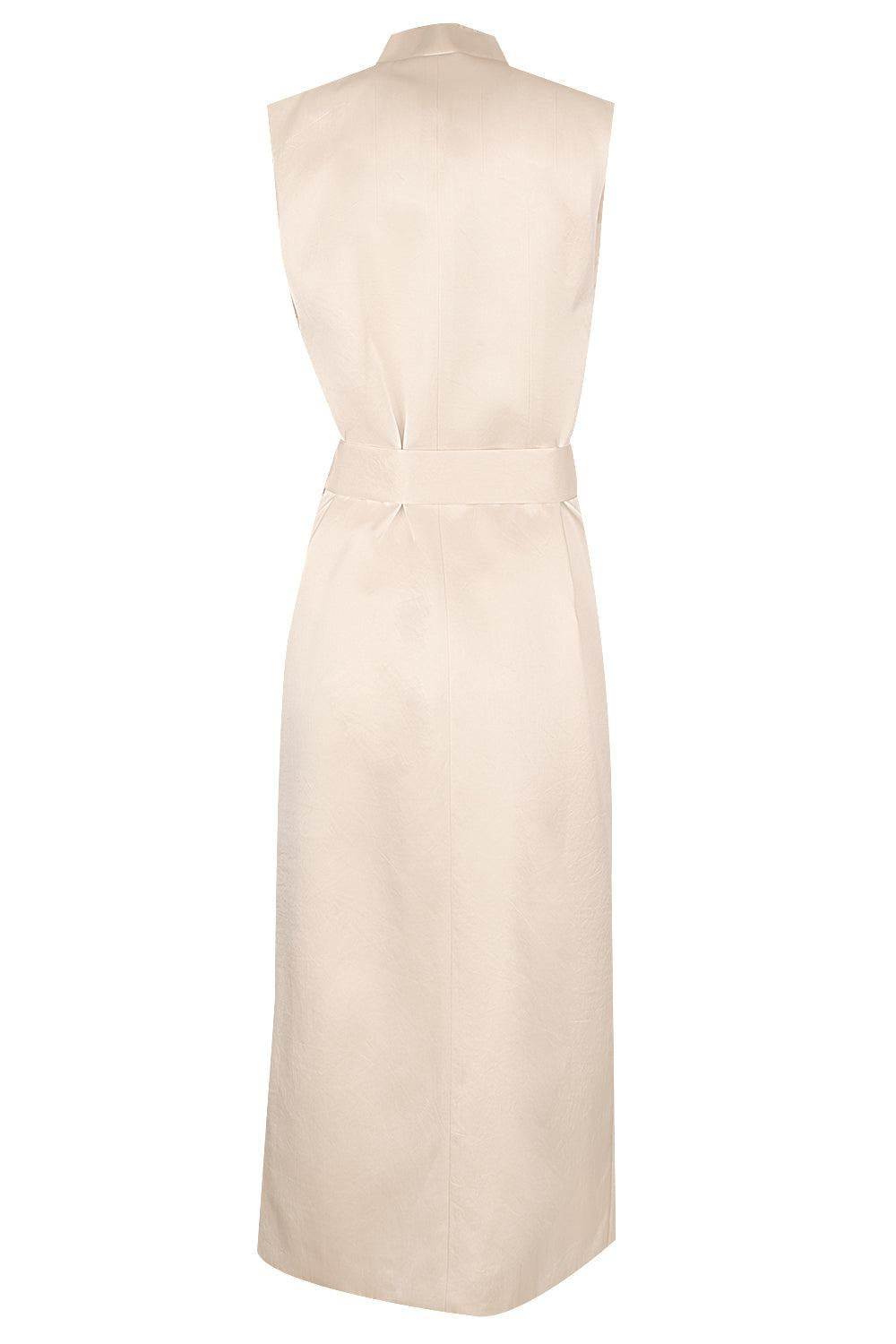 Midi Length Duster Vest-IVORY-38-CLOTHINGJACKETVESTS-PHILOSOPHY