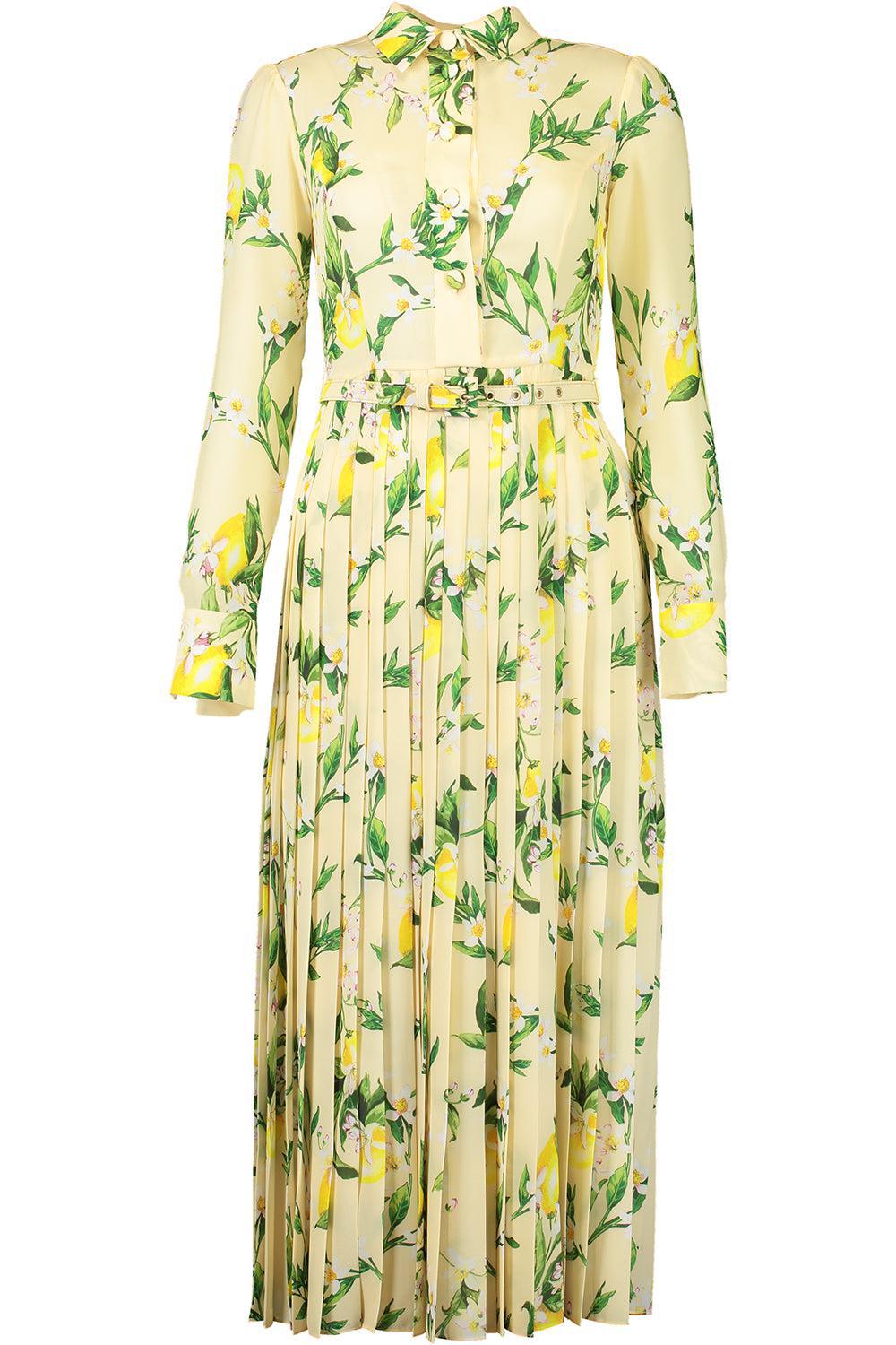 ml monique lhuillier pleated short-sleeve midi-dress Pleated Short-Sleeve Midi-Dress On Sale Now with Up to 67% Off