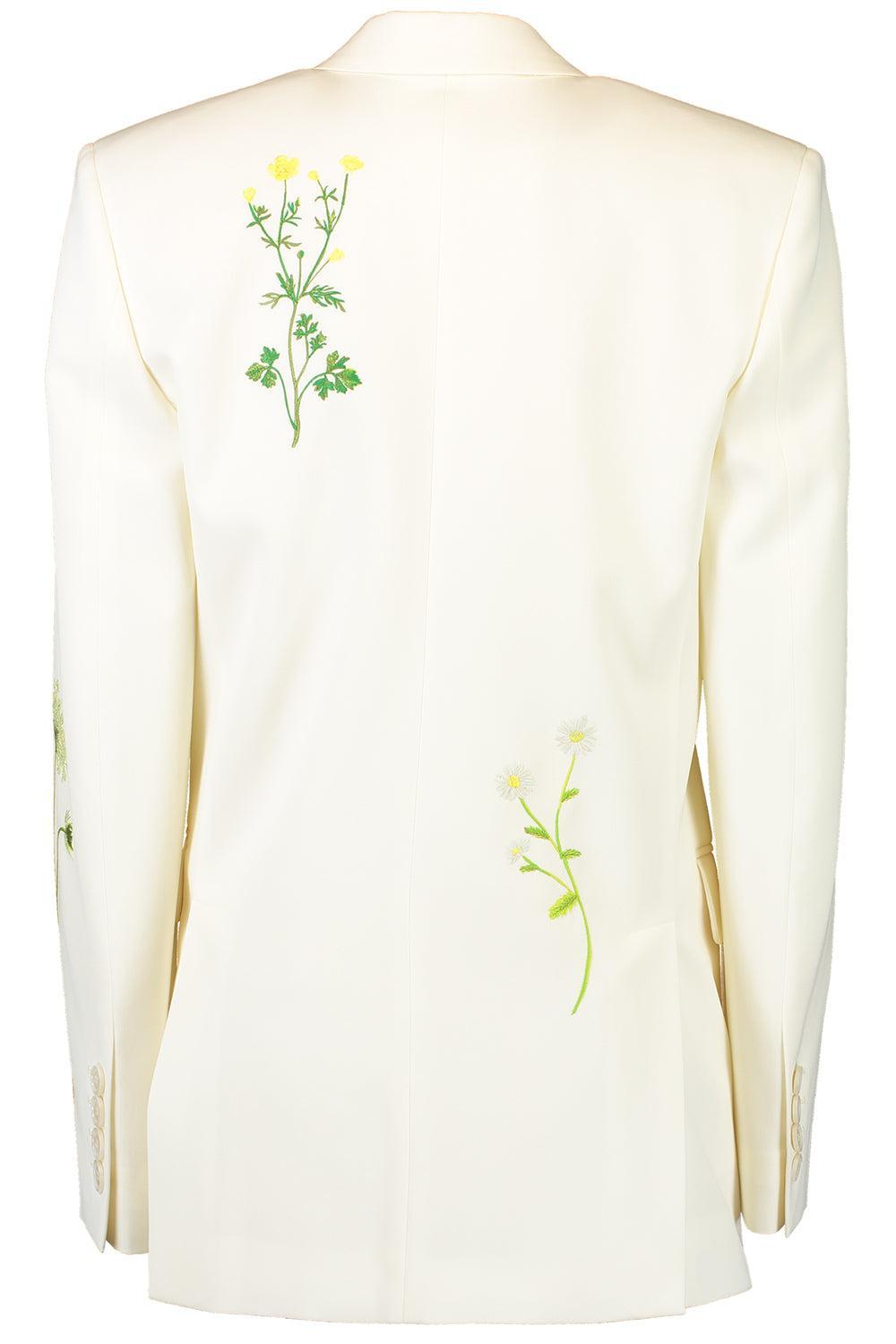 Embroidered Double Breasted Jacket-CREAM-38-CLOTHINGJACKETBLAZERS-STELLA MCCARTNEY