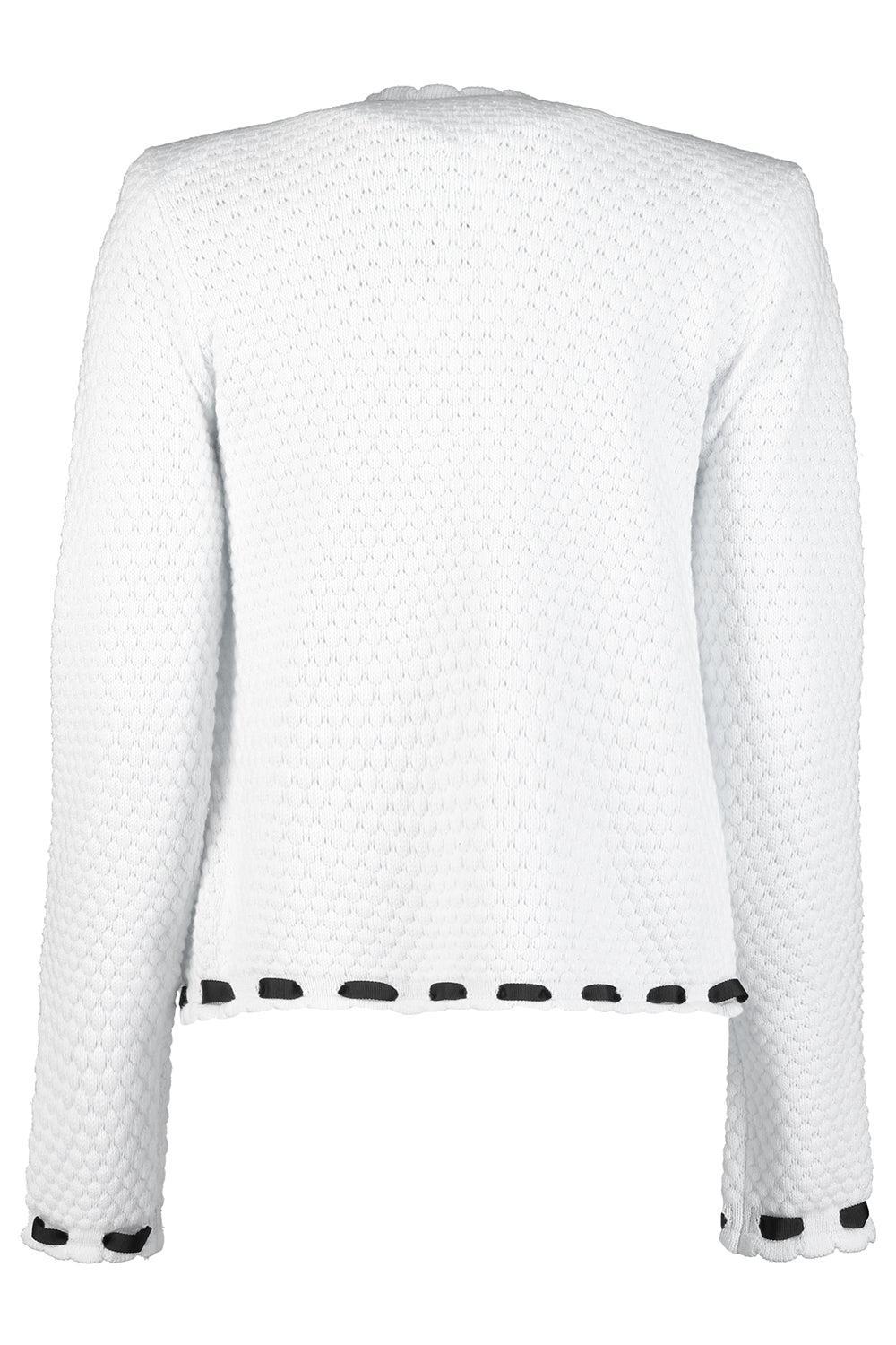 Astor Cardigan - Ivory Black-IVOR/BLK-XS-CLOTHINGTOPCARDIGAN-L'AGENCE