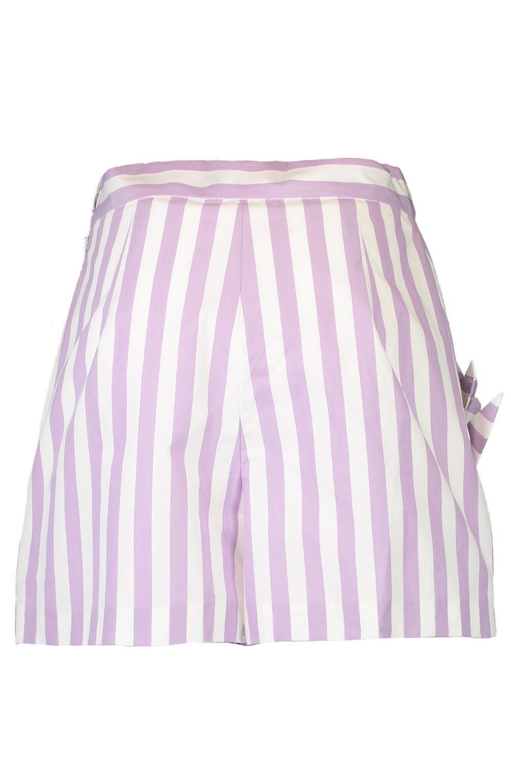 Striped Cut Out Short-THSTLWHT-2-CLOTHINGPANTSHORT-OSCAR DE LA RENTA