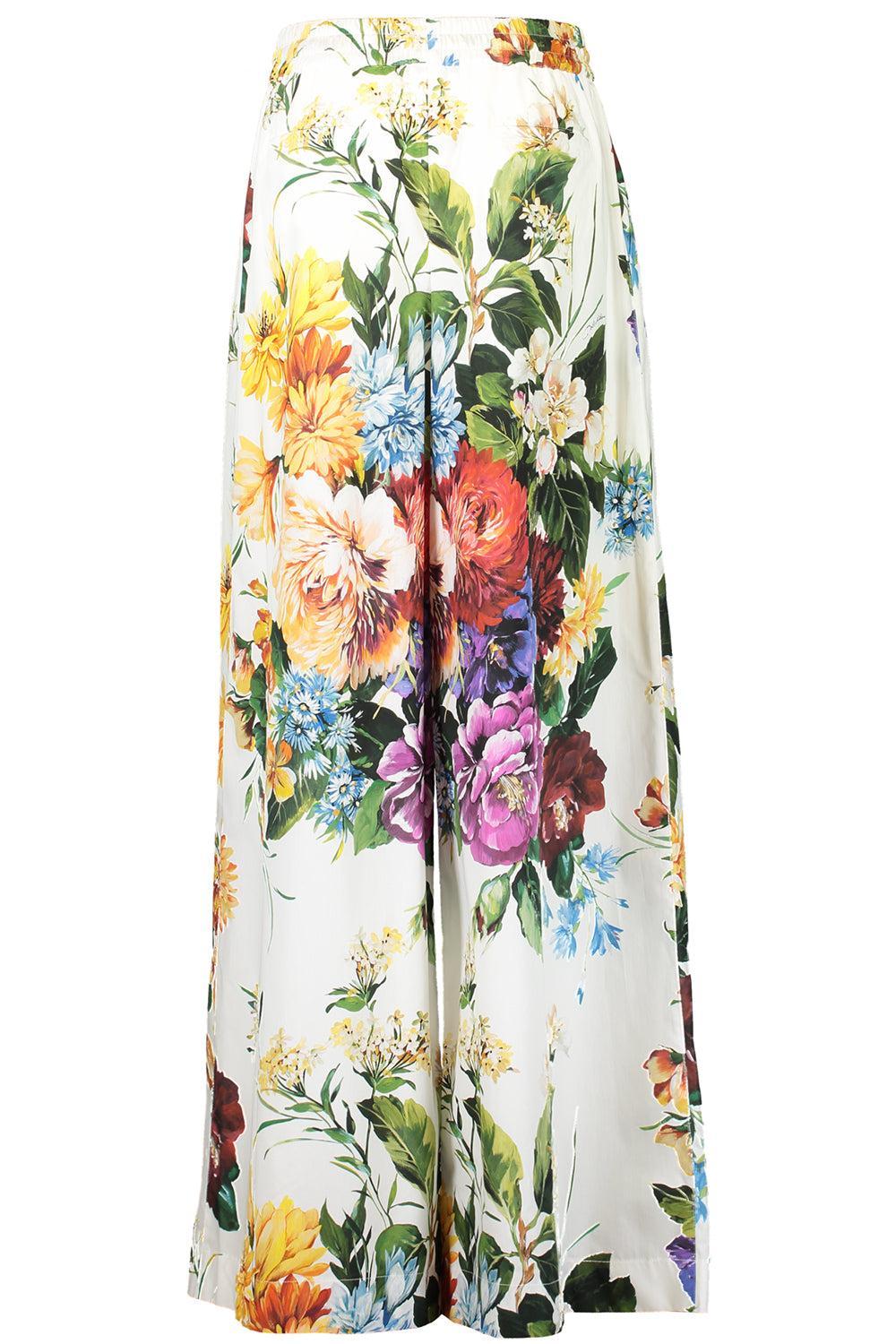 Poplin Wide Leg Pant-WHTFLWRS-36-CLOTHINGPANTWIDE LEG-DOLCE & GABBANA