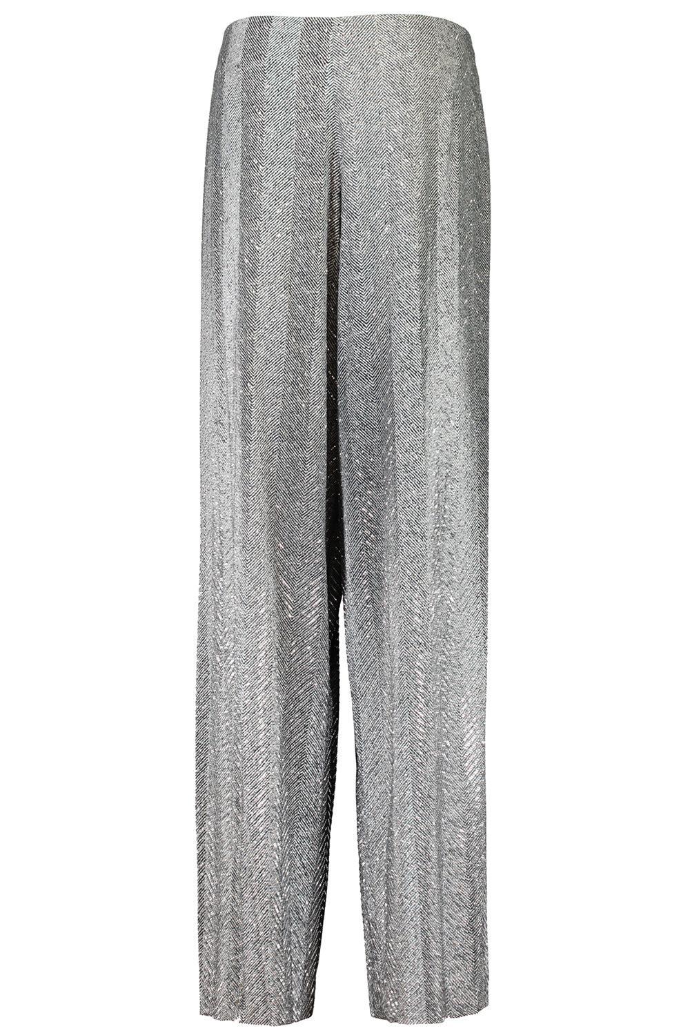 Pull On Pant-GREYPRNT-40-CLOTHINGPANTWIDE LEG-ERMANNO SCERVINO