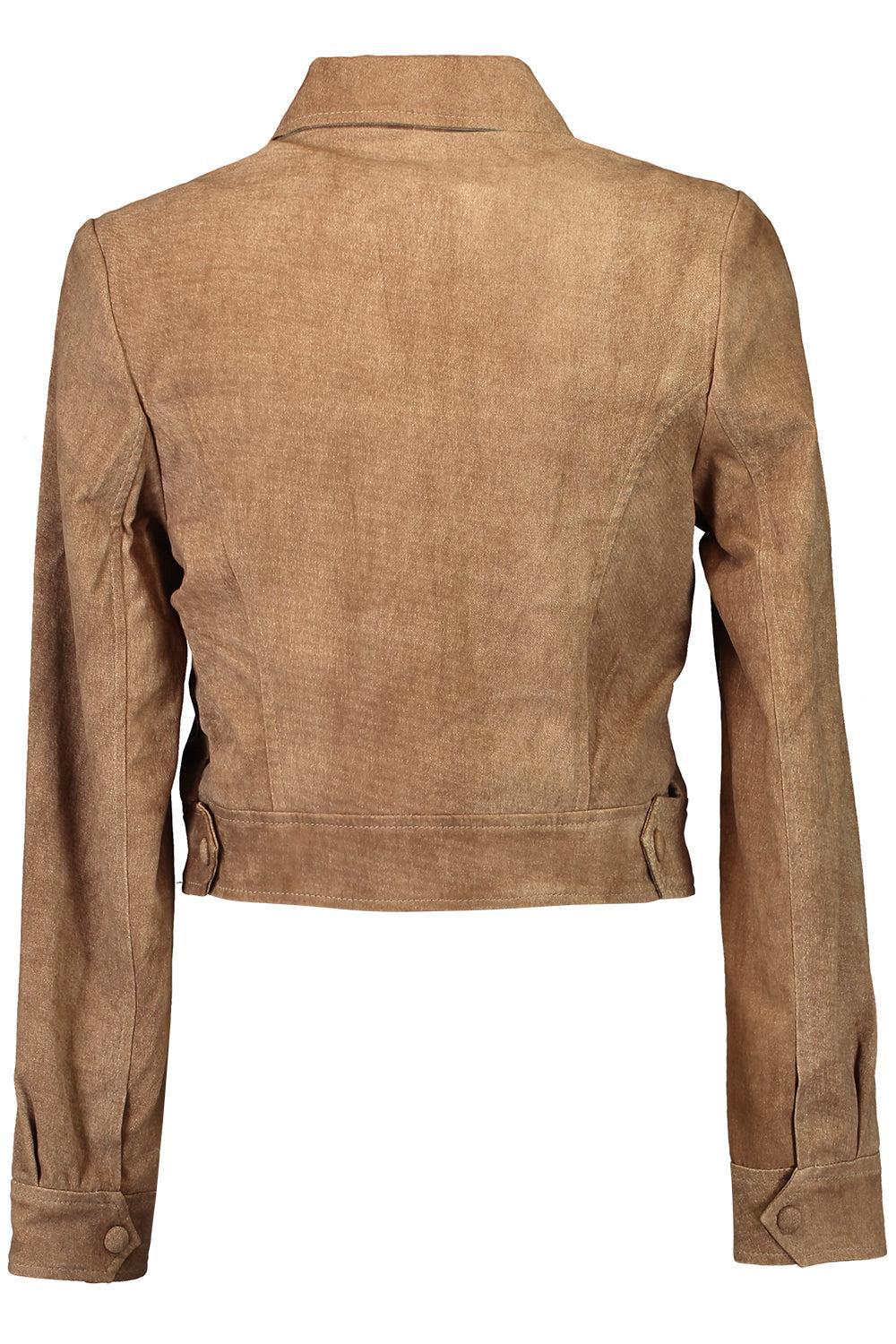 Cropped Trench Jacket-SEPIA-XS-CLOTHINGJACKETLEATHER-SPRWMN