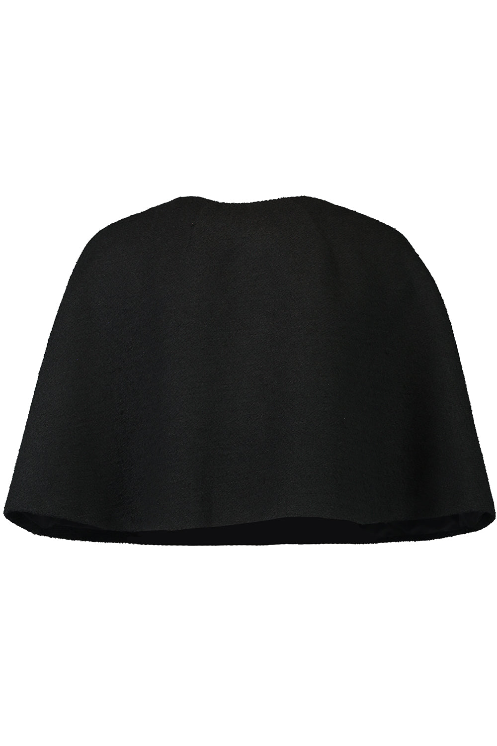 Midi Sleeve Cape Jacket-BLACK-2-CLOTHINGJACKETCASUAL-OSCAR DE LA RENTA