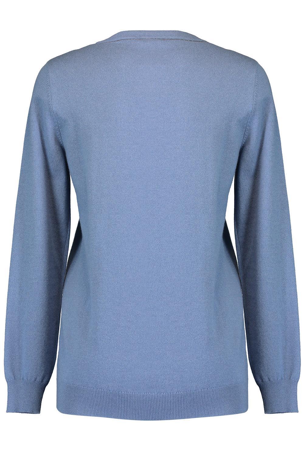 Long Sleeve Sweater - Celeste-CELESTE-XS-CLOTHINGTOPSWEATER-BRUNELLO CUCINELLI