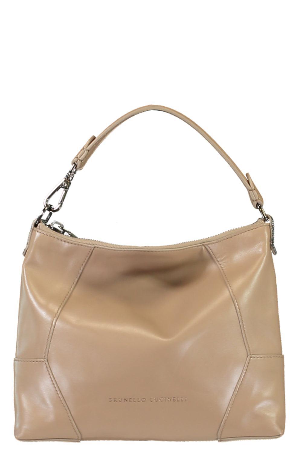 Family Hobo Crossbody Bag-NUTSHELL-HANDBAGSHOULDER-BRUNELLO CUCINELLI