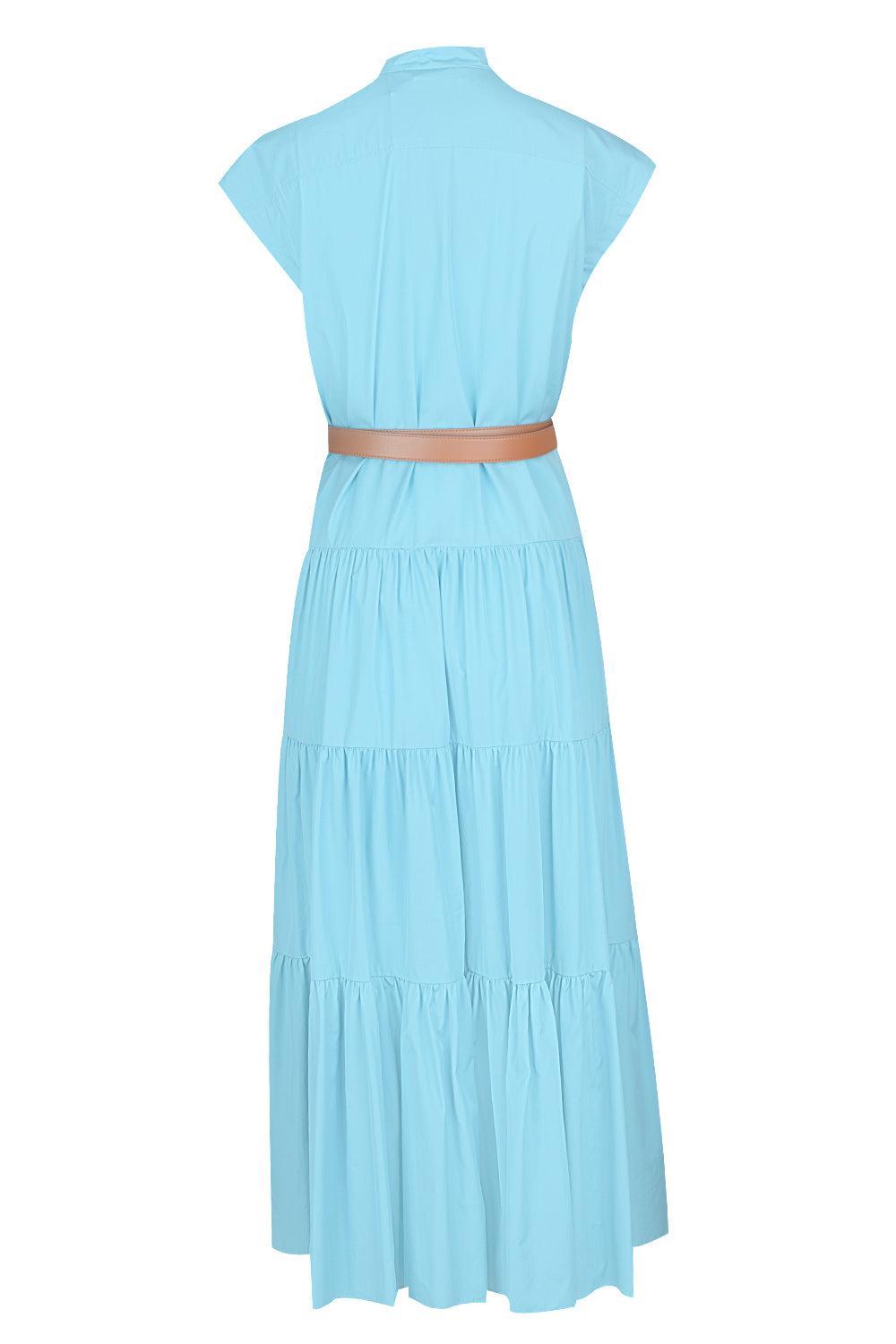 Bairo Maxi Dress-LIGHT BLUE-4-CLOTHINGDRESSCASUAL-MAX MARA