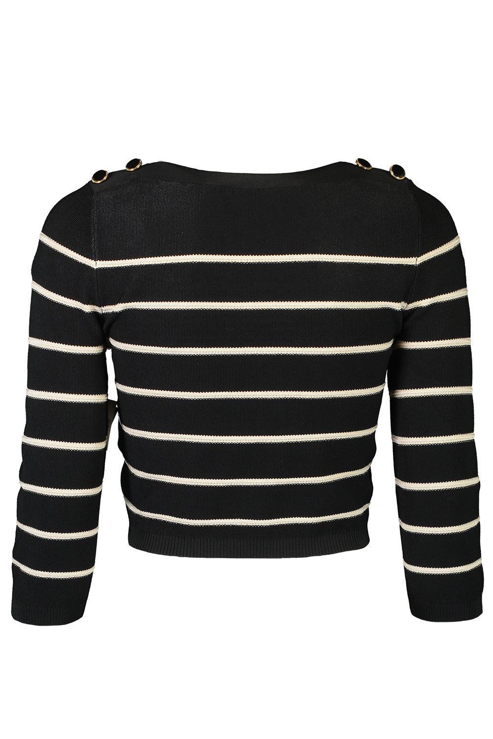 Crush Stripe Crop Top-BLACK/CREAM-0P-CLOTHINGTOPKNITS-ZIMMERMANN