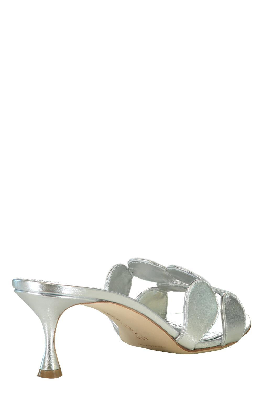 Haribal Mule - Silver-SILVER-36.5-SHOEMULE-MANOLO BLAHNIK