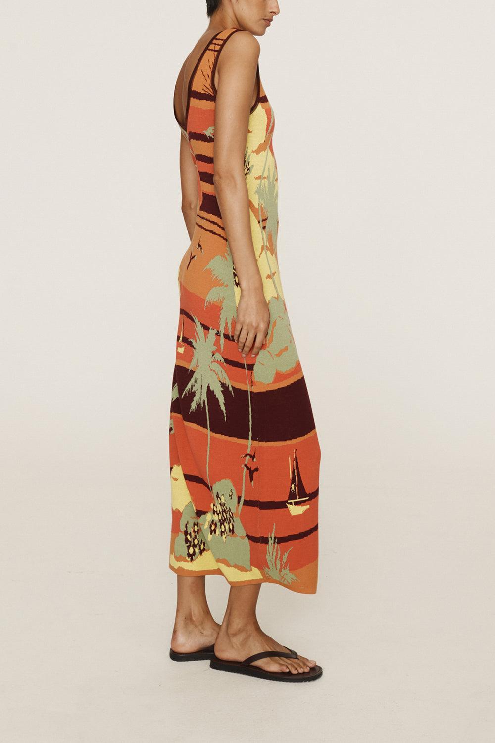 Palm Island Midi Dress-MULTI-0-CLOTHINGDRESSCASUAL-ALEMAIS