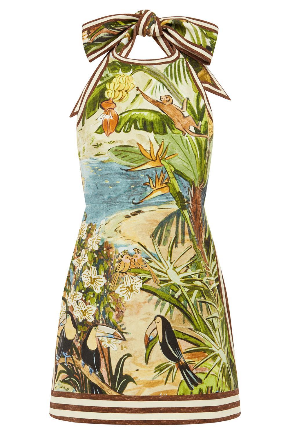 alemais halter dress Toucan Tango Mini 12 AU/UK (8 US) emb_swar Crossover halter neckline Sogami Mens Long Sleeve My Height is:Petite (5'1