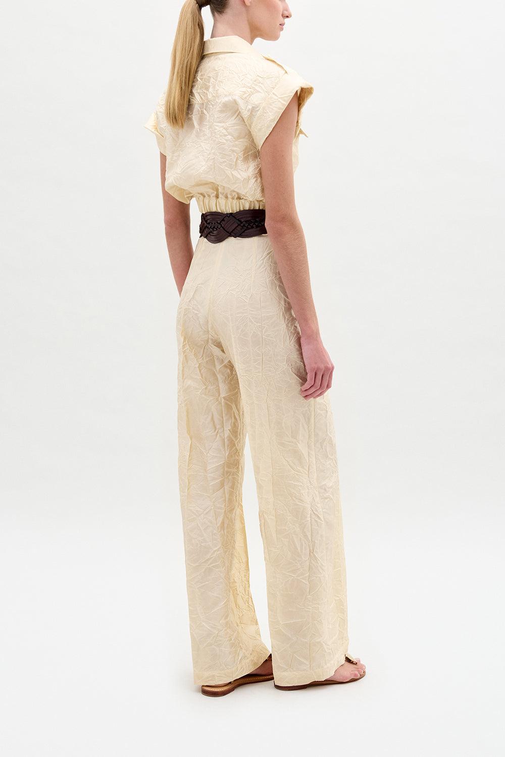 Emine Pant-VANILLA-XS-CLOTHINGPANTWIDE LEG-SILVIA TCHERASSI