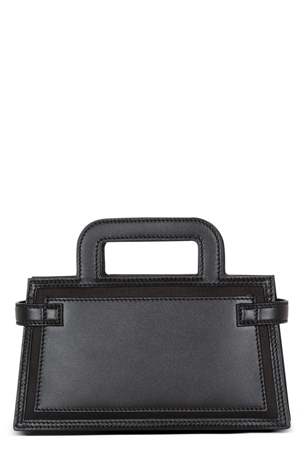 Small Bbuzz Top Handle Bag-NOIRBLNC-O/S-HANDBAGTOP HANDLE-BALMAIN