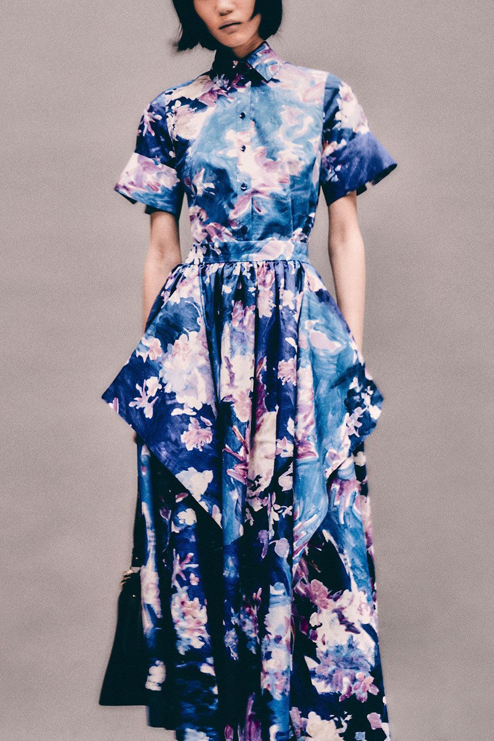 Gathered Midi Skirt-ARGRDPLC-4-CLOTHINGSKIRTMIDI-ERDEM