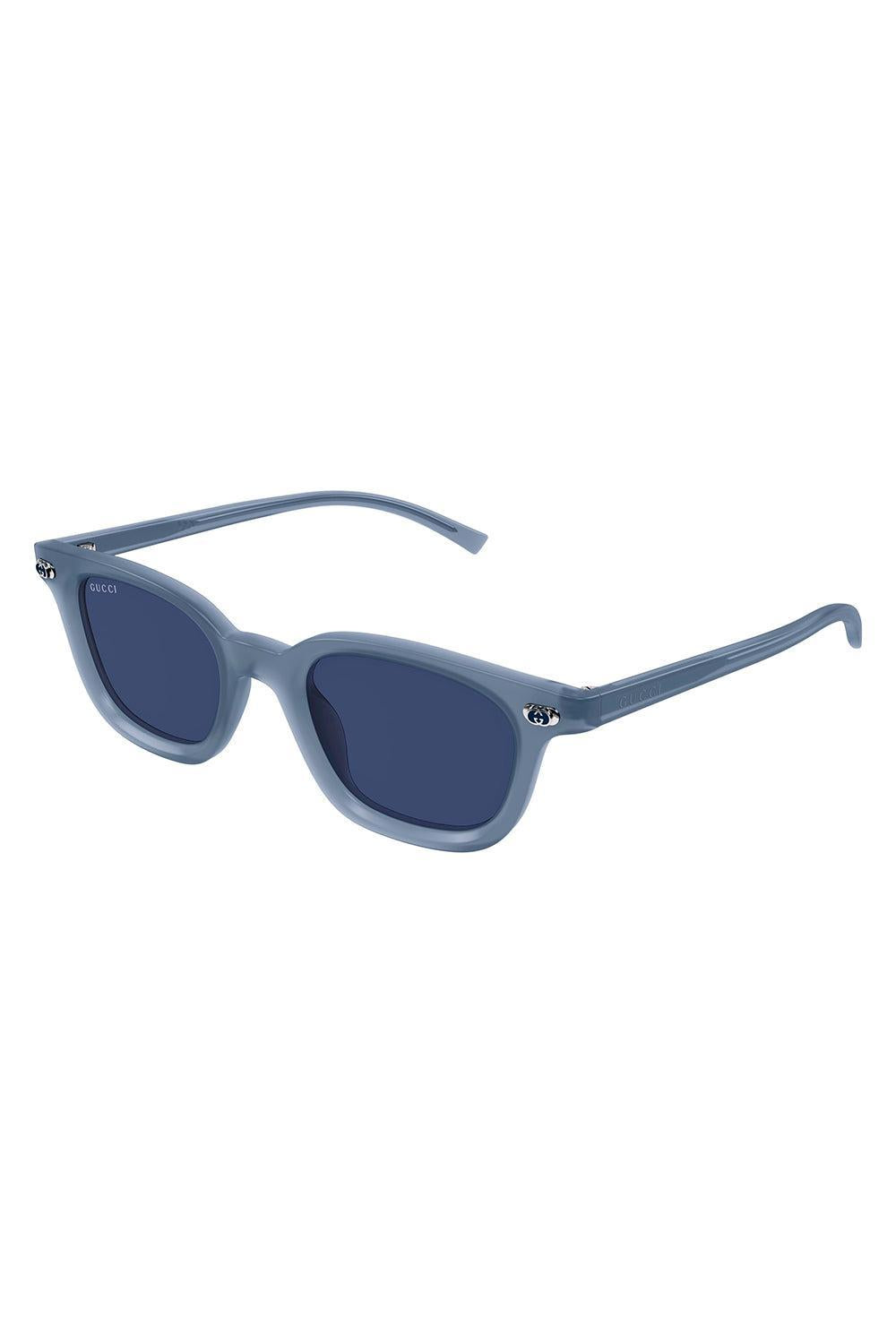 Oval Frame Sunglasses-BLUE-ACCESSORIESUNGLASSES-GUCCI