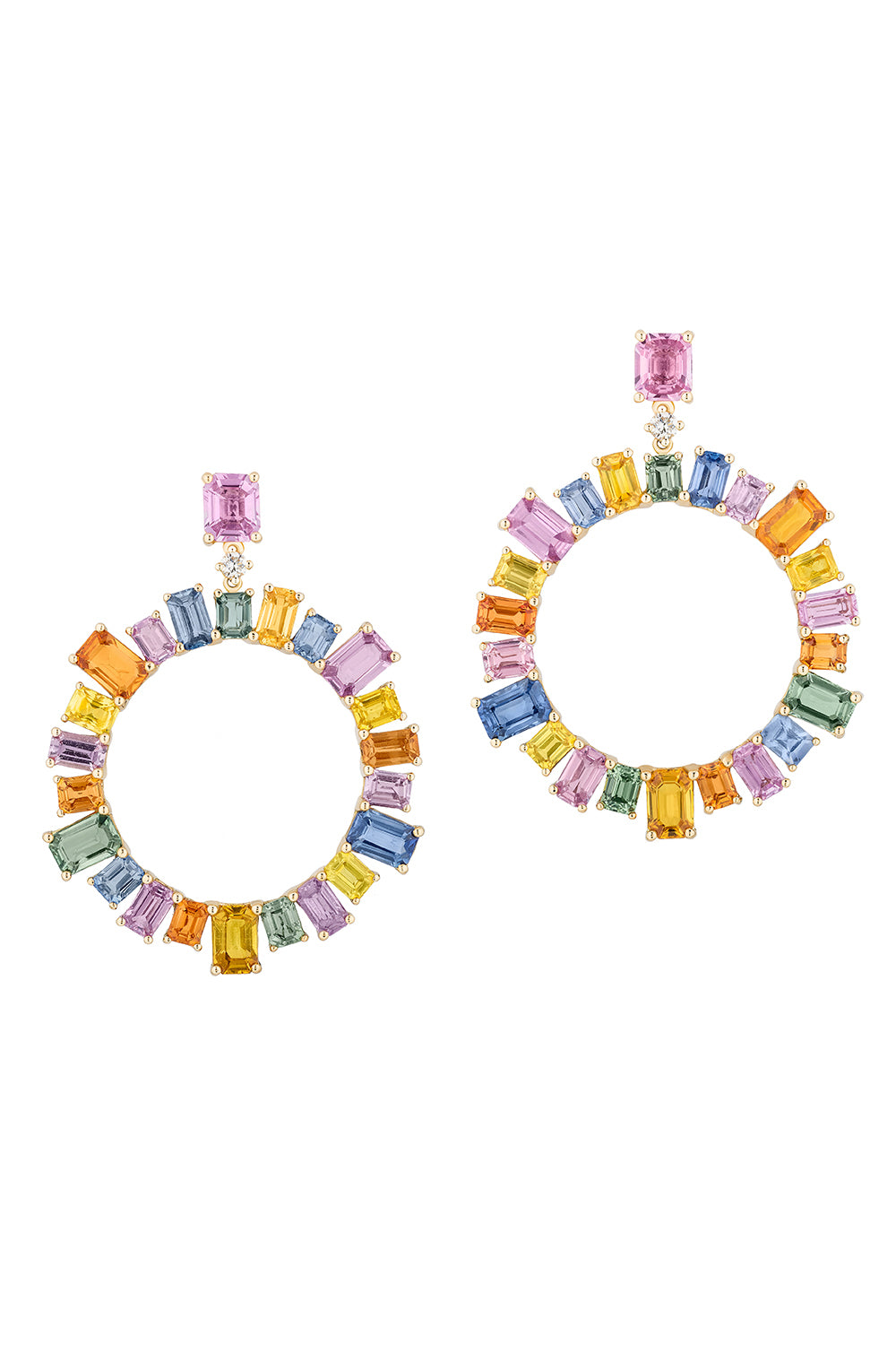 Sapphire Multi Limited Edition Hoop Earrings